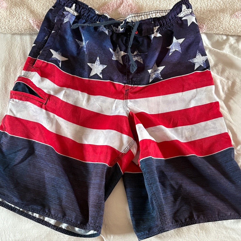 USA Patriotic Men’s Swim Trunks